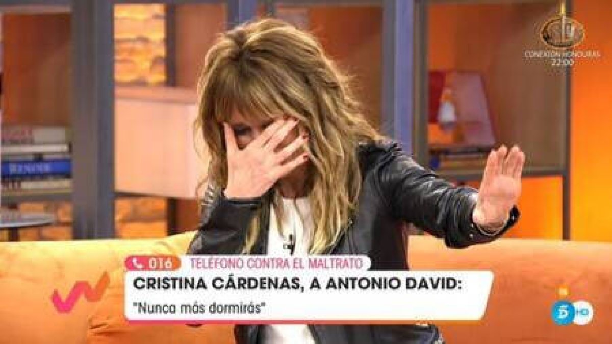 Emma García sufrió un ataque de risa nerviosa.