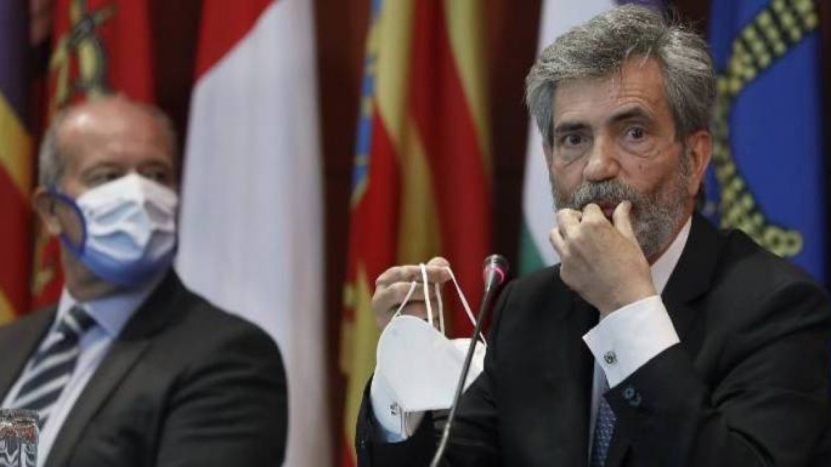 El presidente del CGPJ junto al ministro de Justicia.