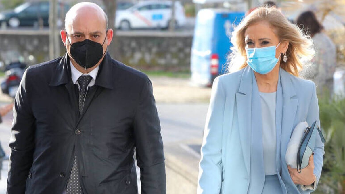 Cifuentes este viernes a su llegada a los juzgados.