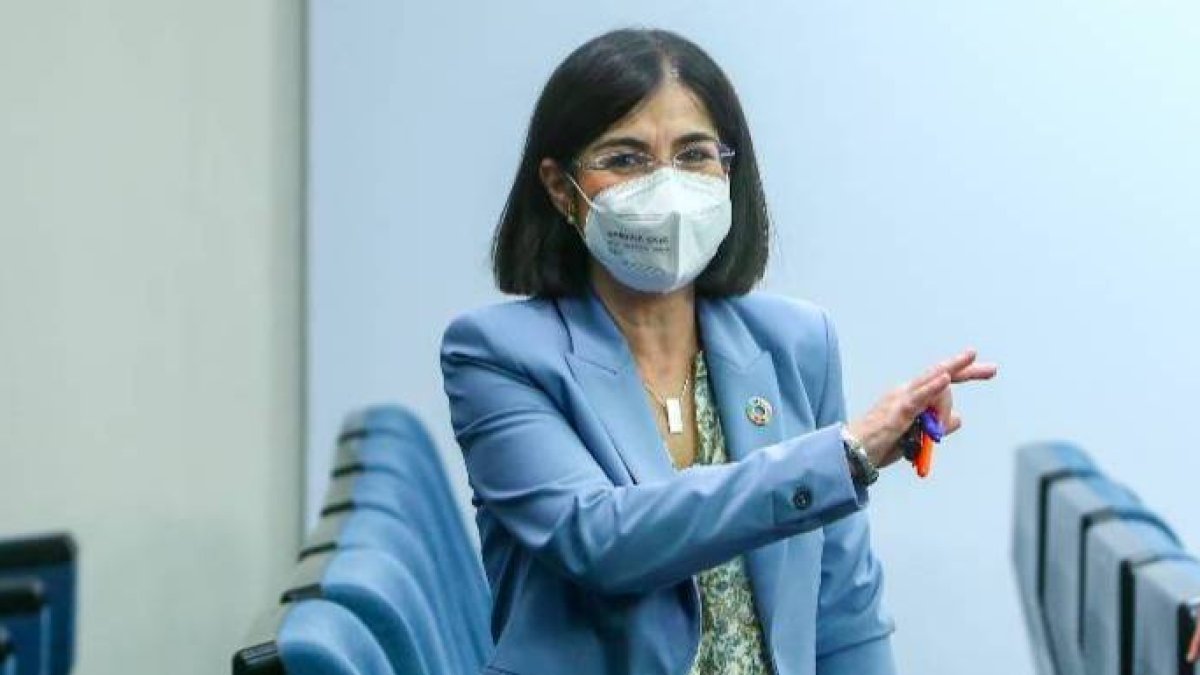 La ministra de Sanidad.
