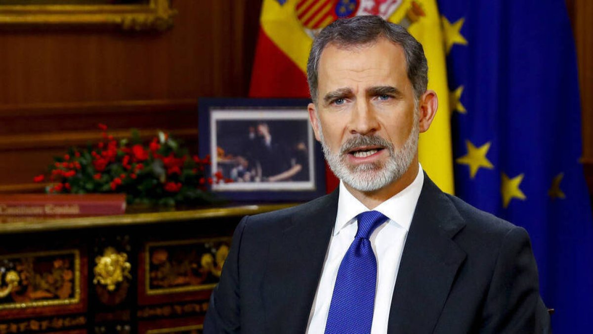 El Rey, durante su discurso