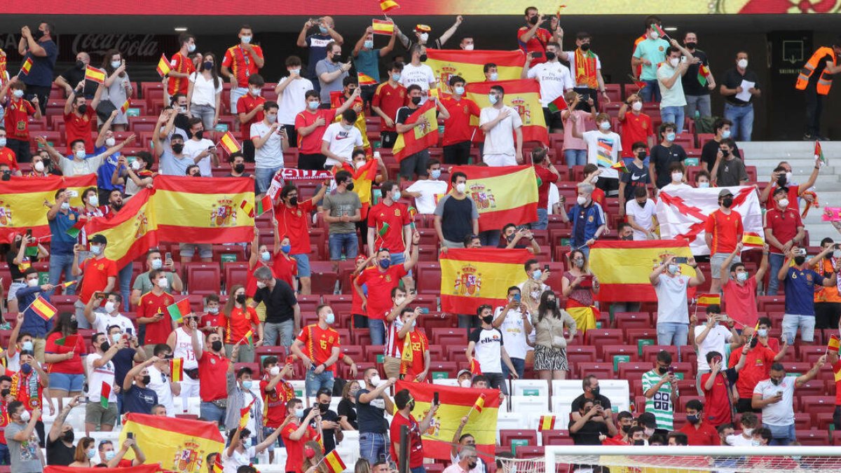 Por primera vez desde noviembre de 2019, hubo aficionados en un partido de la selección española.