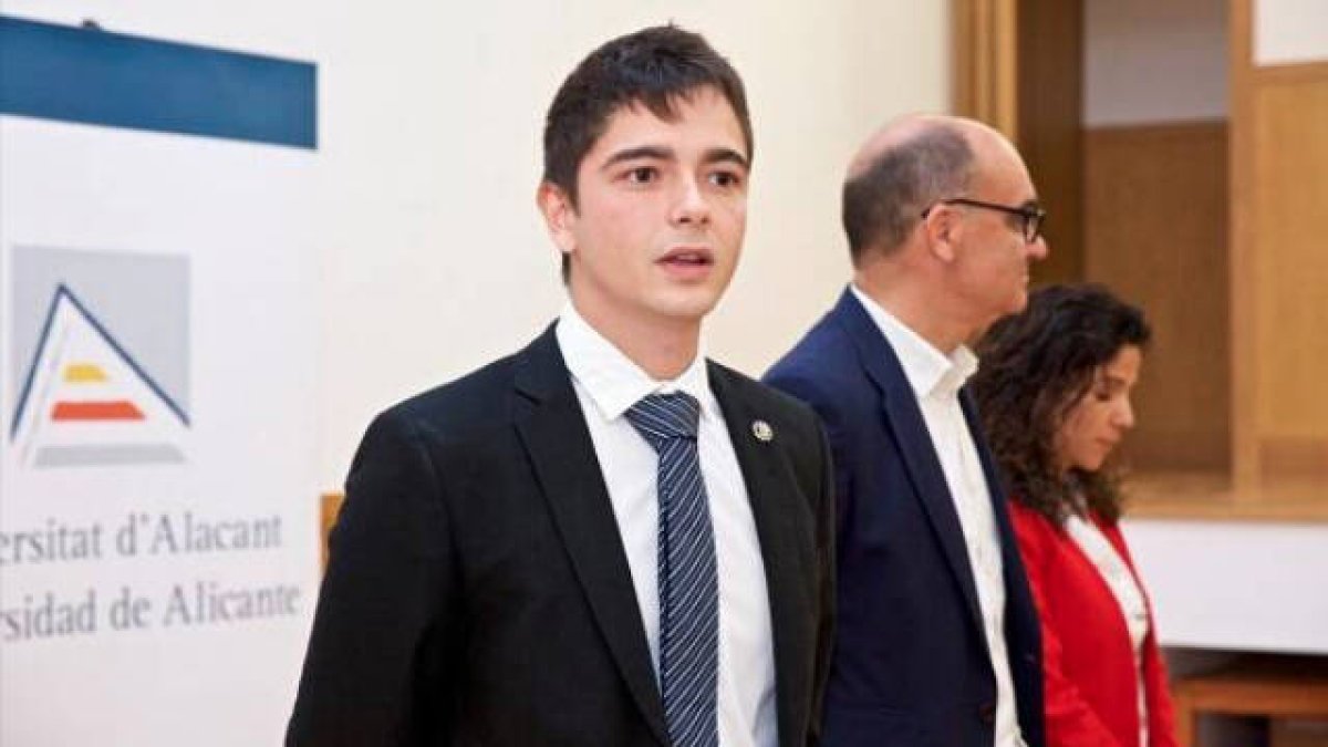 Álvaro Asencio, presidente de los estudiantes de la UA