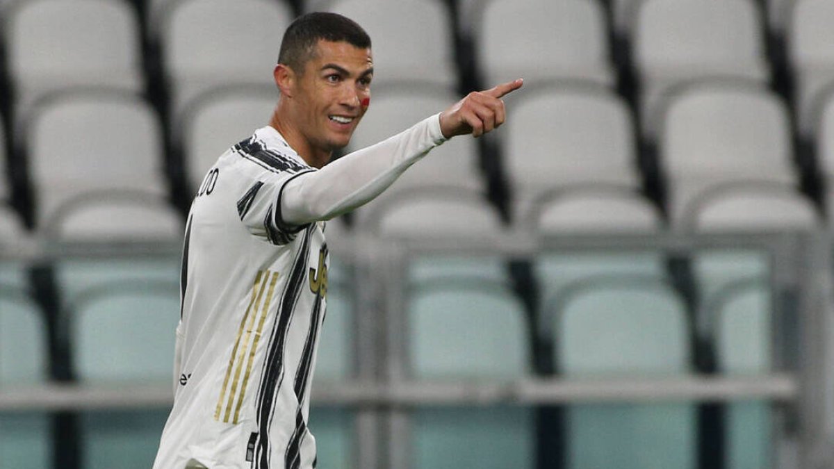 Cristiano Ronaldo, en un partido con la Juventus.