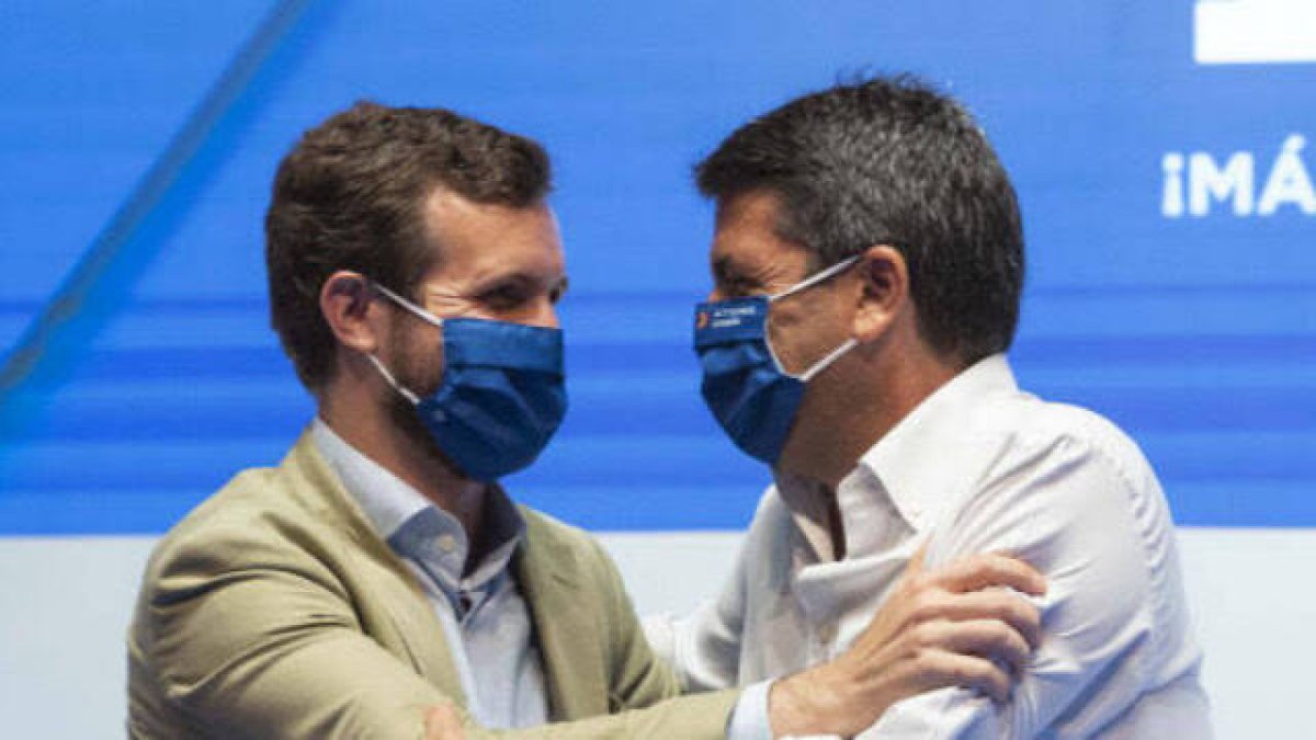 Pablo Casado y Carlos Mazón