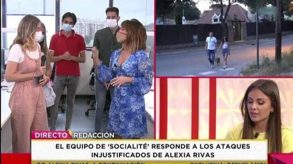 El personal de 'Socialité' ha opinado sobre su ex compañera Alexia Rivas.