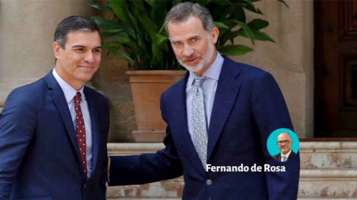 Pedro Sánchez y el Rey Felipe