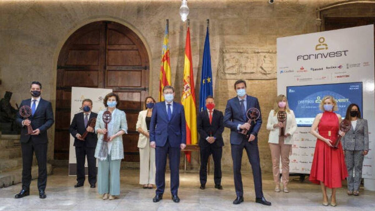 Ximo Puig en el acto de entrega de los premios Forinvest 2021