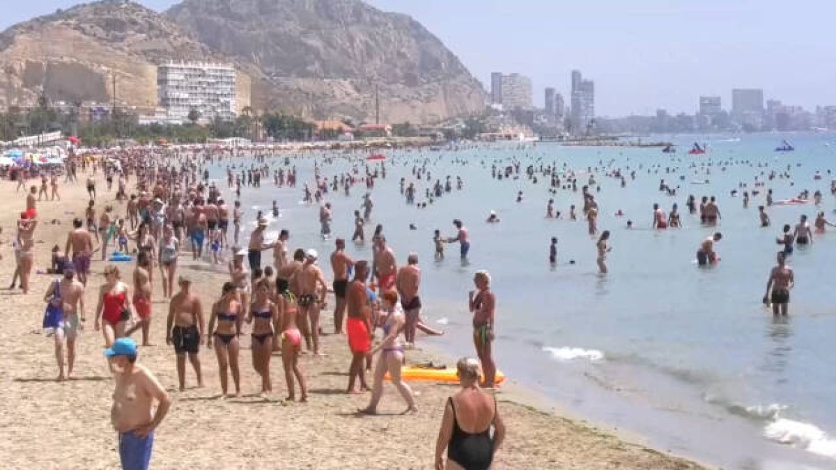 Playa del Postiguet de Alicante