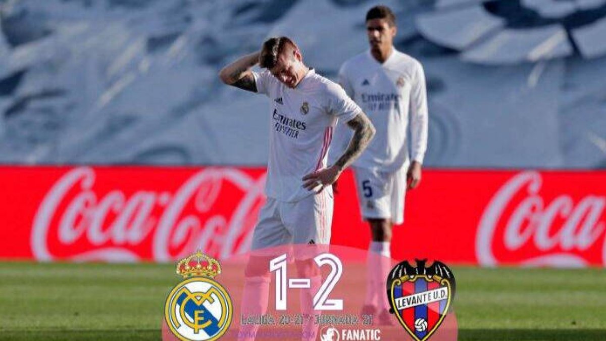 Real Madrid 1 - Levante 2: Potencia sin control