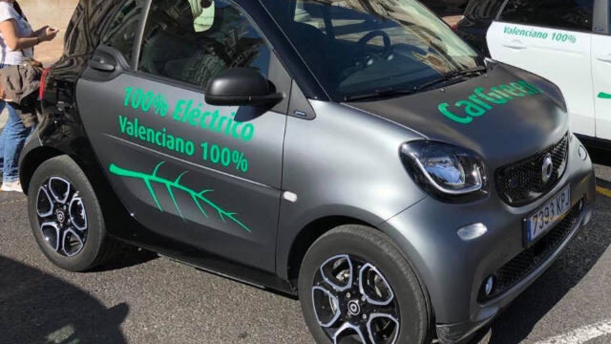 Modelo de coche de CarGreen para el carsharing de Valencia