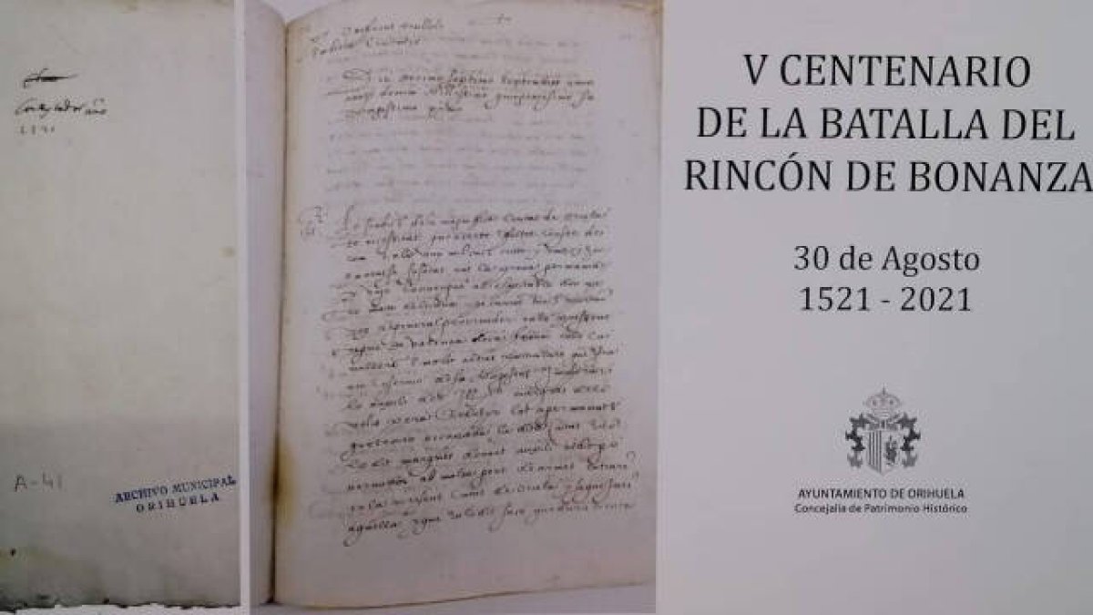 El Ayuntamiento de Orihuela prepara un amplio programa de actividades para conmemorar el V Centenario de la Batalla del Rincón de Bonanza en la Guerra de las Germanías