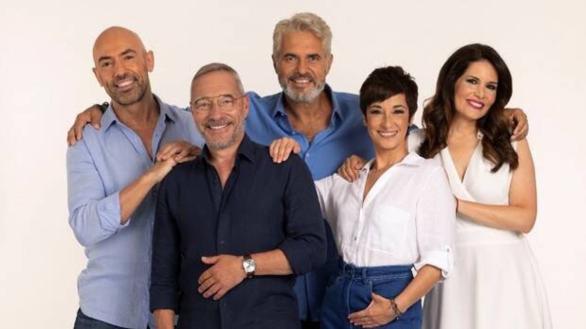 Emilio Pineda, Goyo González, Agustín Bravo, Tania Garralda y Adela González.