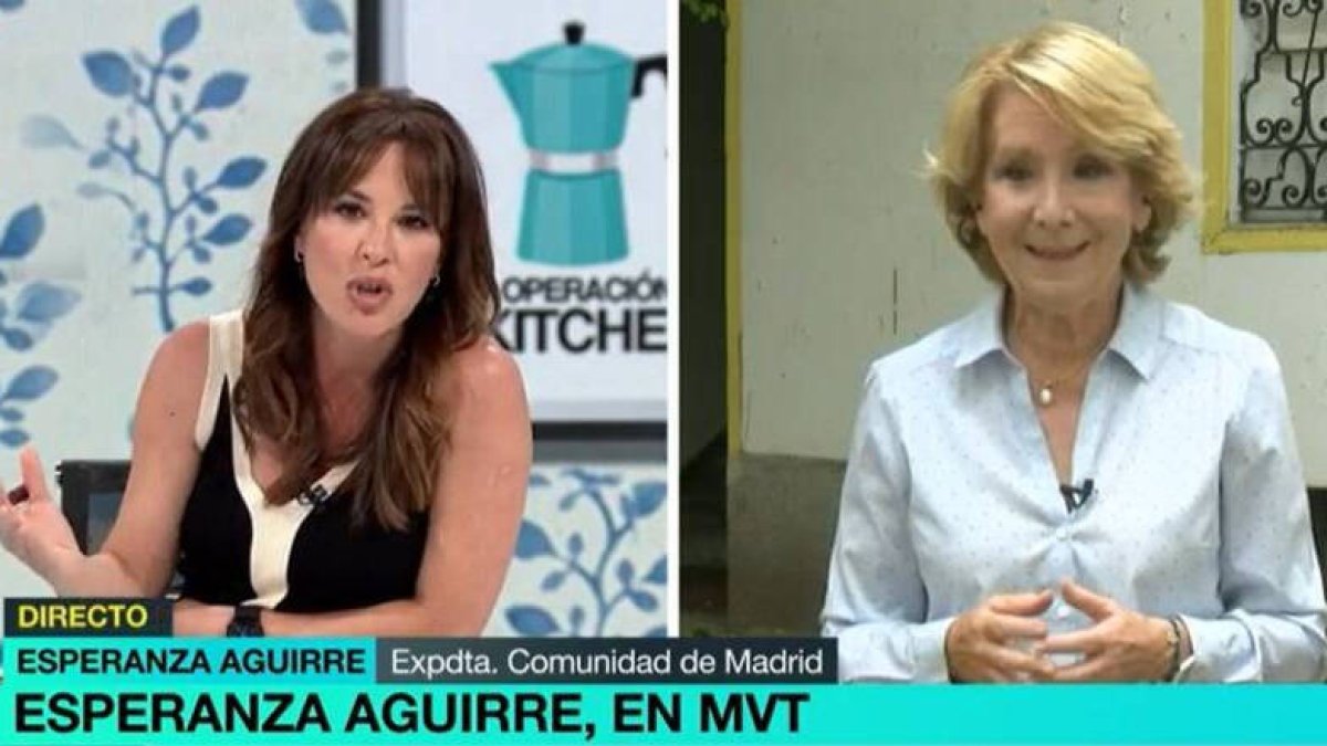 Mamen Mendizábal y Esperanza Aguirre