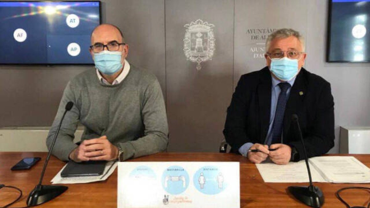 Manuel Villar y Antonio Manresa, portavoces del Equipo de Gobierno de Alicante