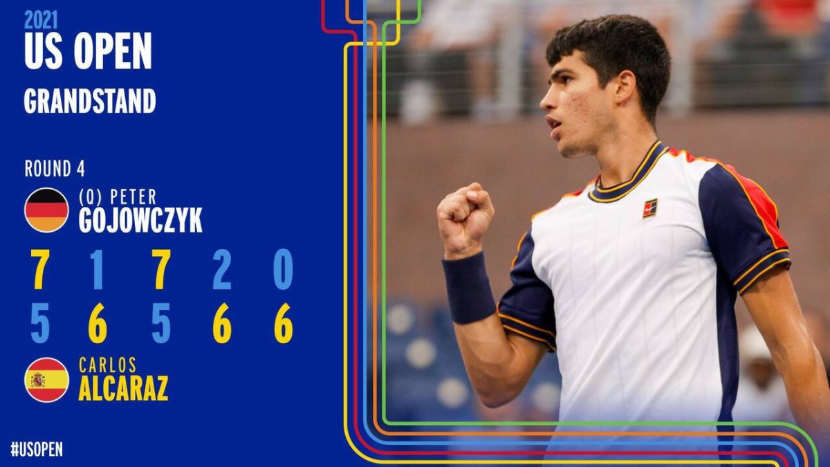 Alcaraz sigue maravillando en Nueva York: el más joven en cuartos del Open USA