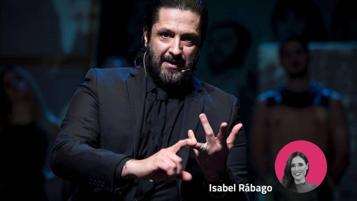 Rafael Amargo intenta ser optimista pero le cuesta.