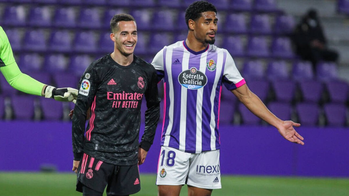 Lucas Vázquez, en el partido del Real Madrid ante el Valladolid.