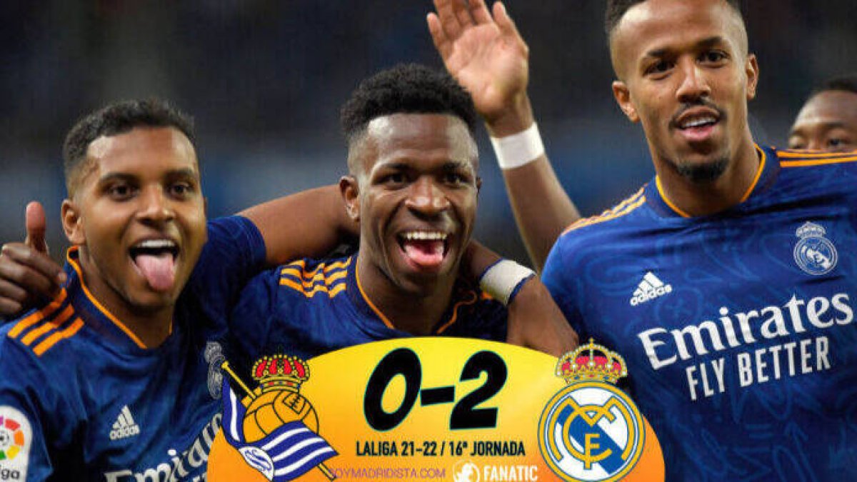 Real Sociedad 0 - Real Madrid 2: Vinicius es el patrón