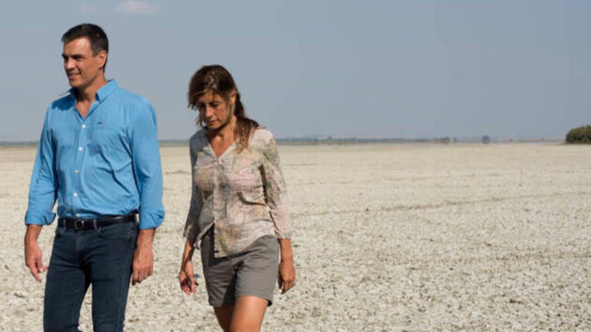 Pedro Sánchez y Begoña Gómez, en Doñana en 2018