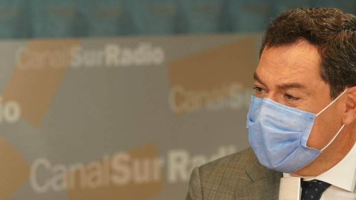 El presidente de la Junta de Andalucía, Juanma Moreno