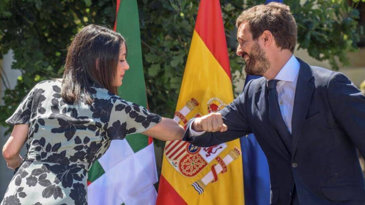 Casado y Arrimadas, hace dos años