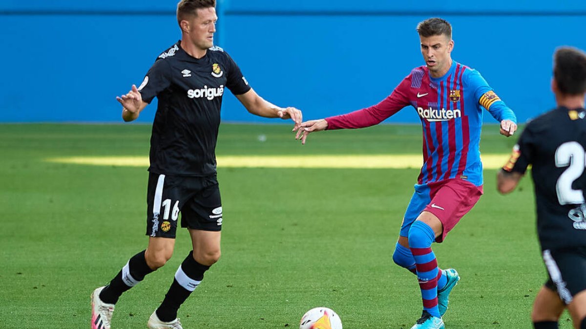 Piqué, durante esta pretemporada