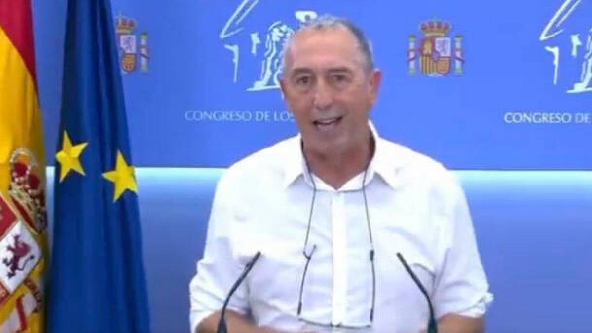 Baldoví en rueda de prensa donde ha comparado a Convento Jerusalén con los nazis