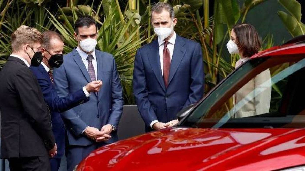 El Rey, en su reciente visita a Seat en Barcelona en la que la Generalitat le plantó.