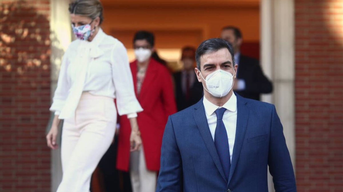 Pedro Sánchez y Yolanda Díaz en una imagen de archivo