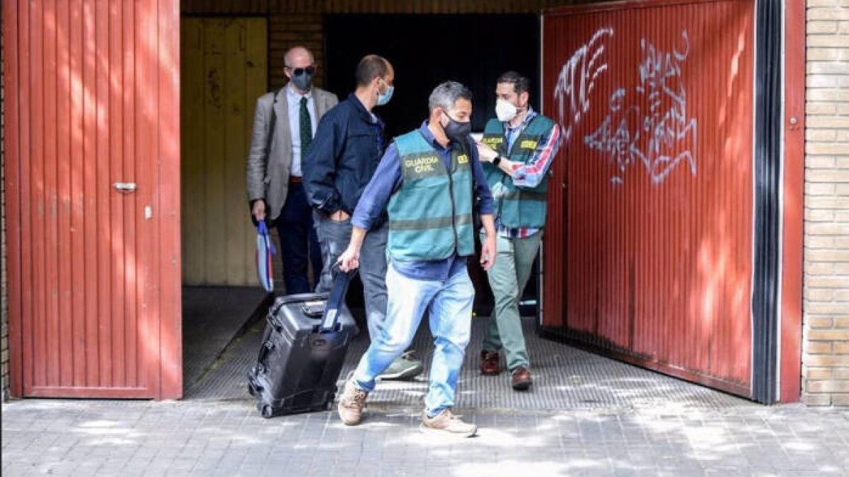 Registro en la casa de Rubio el día de su detención