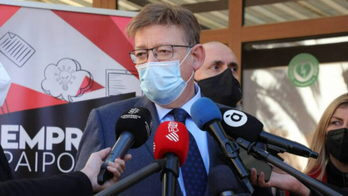 Ximo Puig en su visita a Paiporta