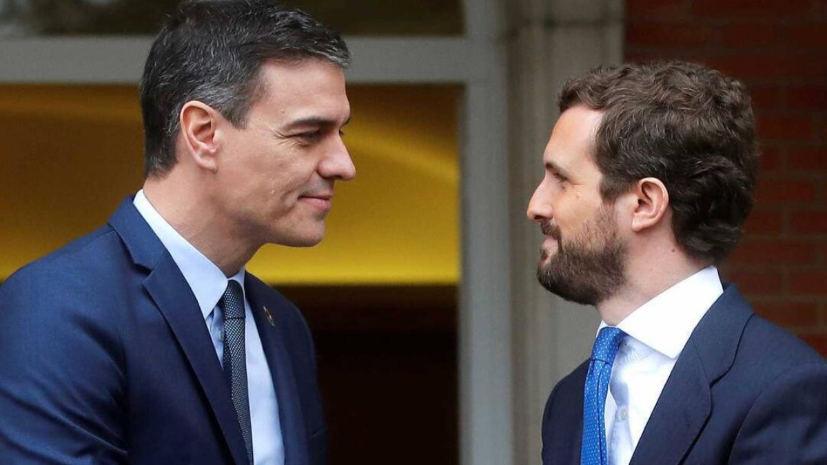 Pedro Sánchez y Pablo Casado