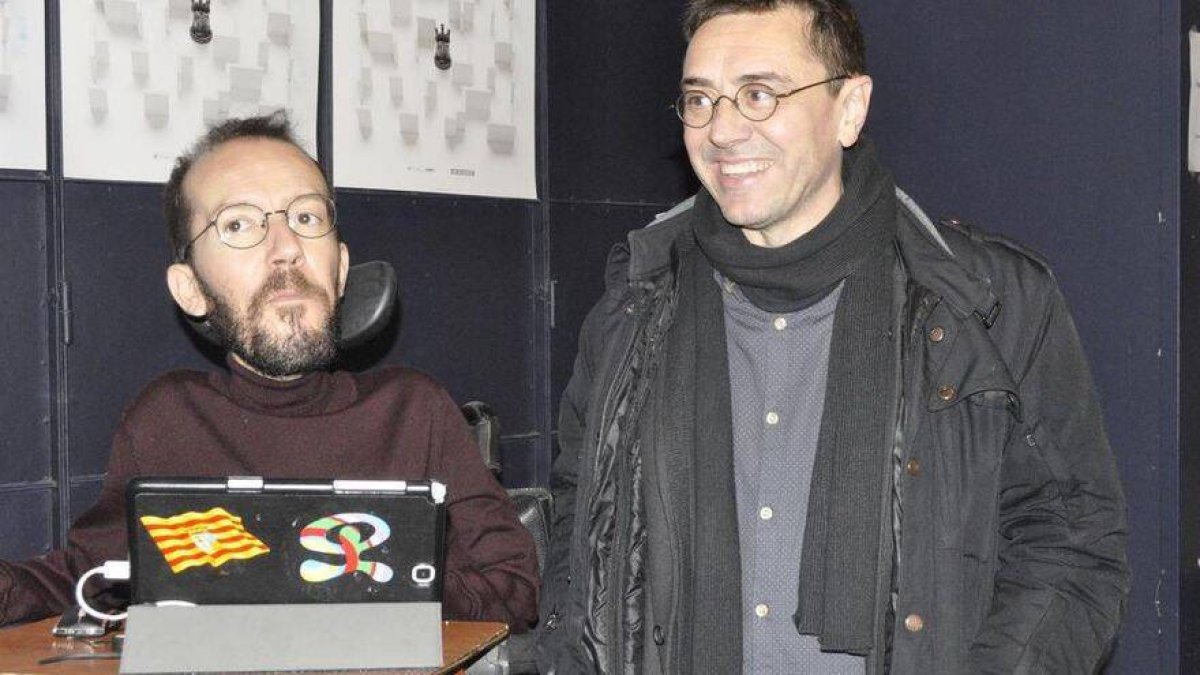 Pablo Echenique y Juan Carlos Monedero