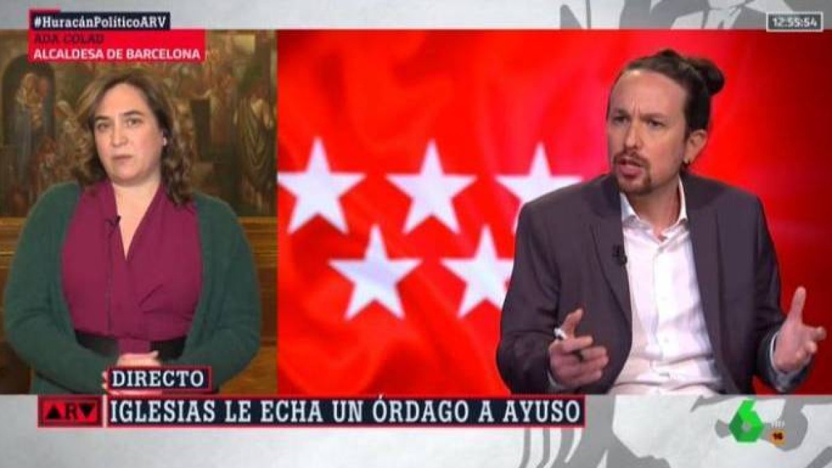 Ada Colau, este martes en Al Rojo Vivo.