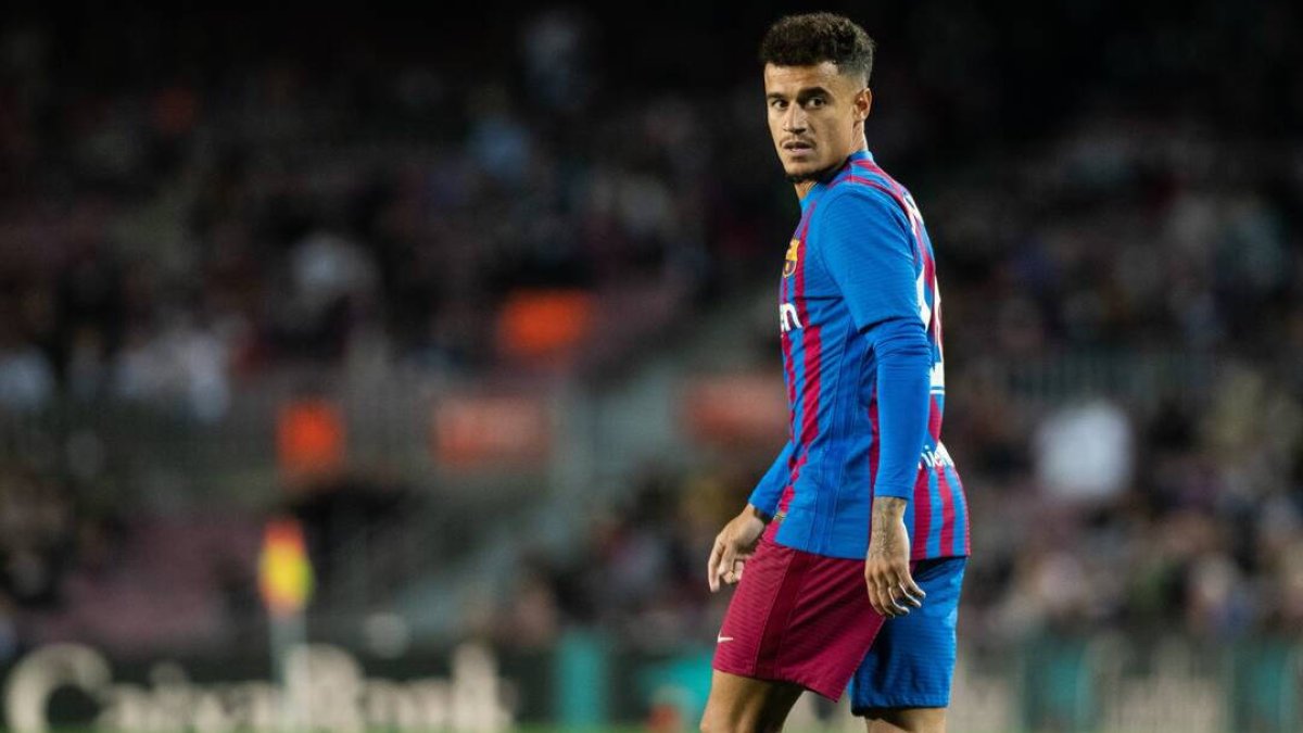 Countiho, durante un partido con el Barcelona