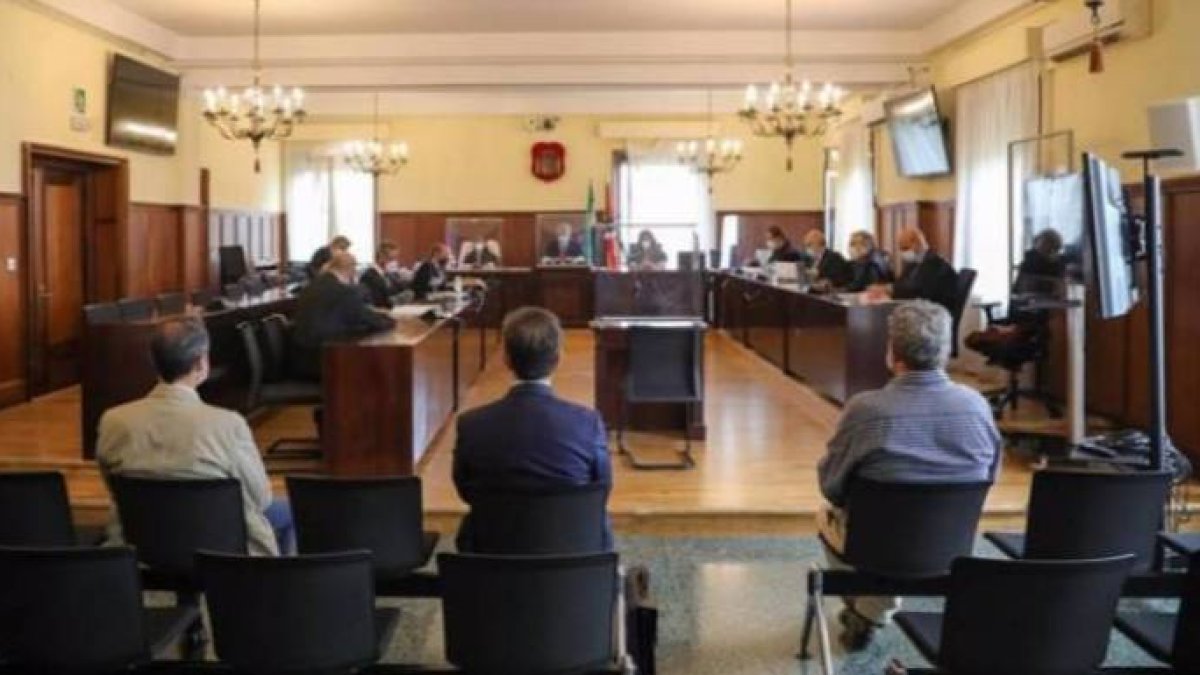 El banquillo del juicio por Invercaria, que ha arrancado este lunes.