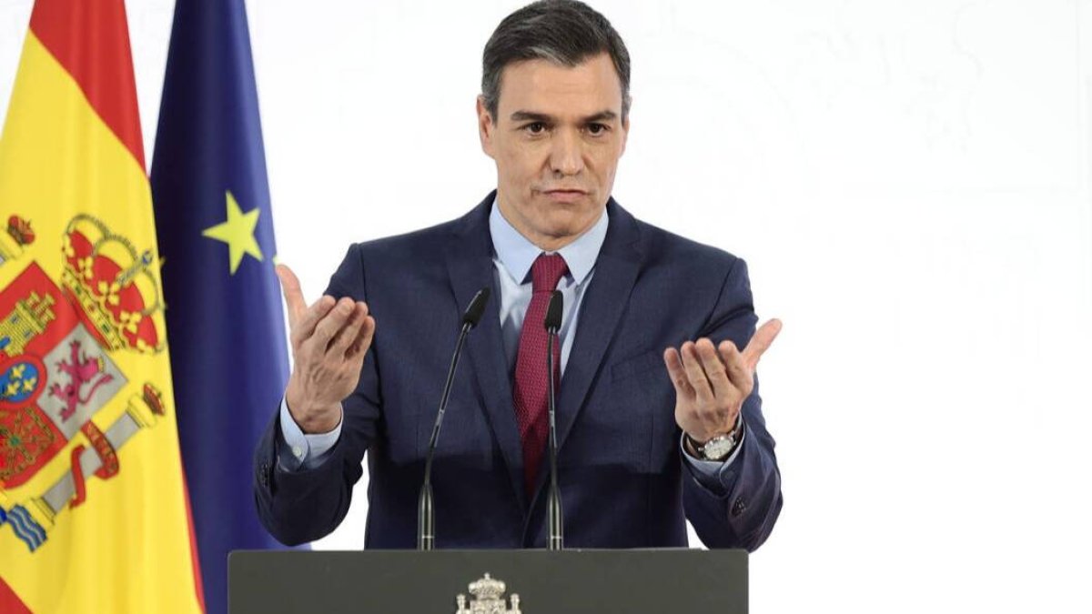 El presidente del Gobierno, Pedro Sánchez