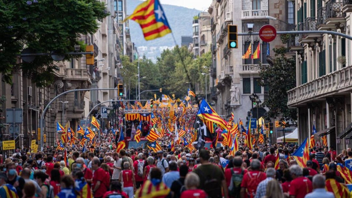 Diada en Barcelona convocada por la ANC