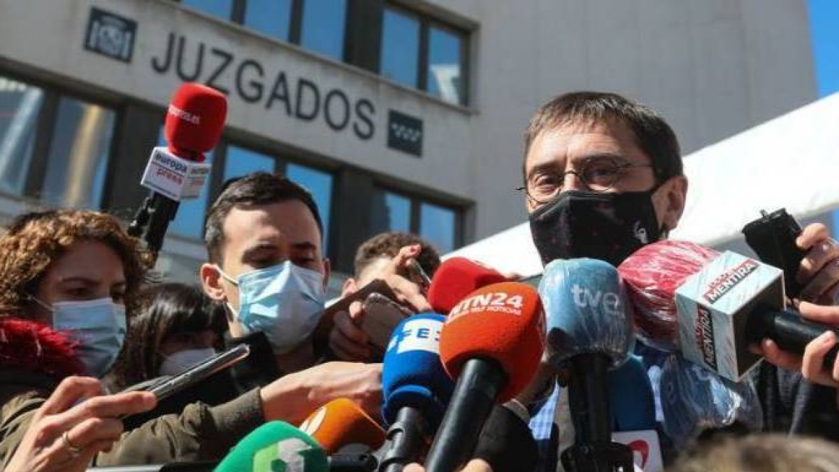 Monedero, el día en que declaró por el caso Neurona.