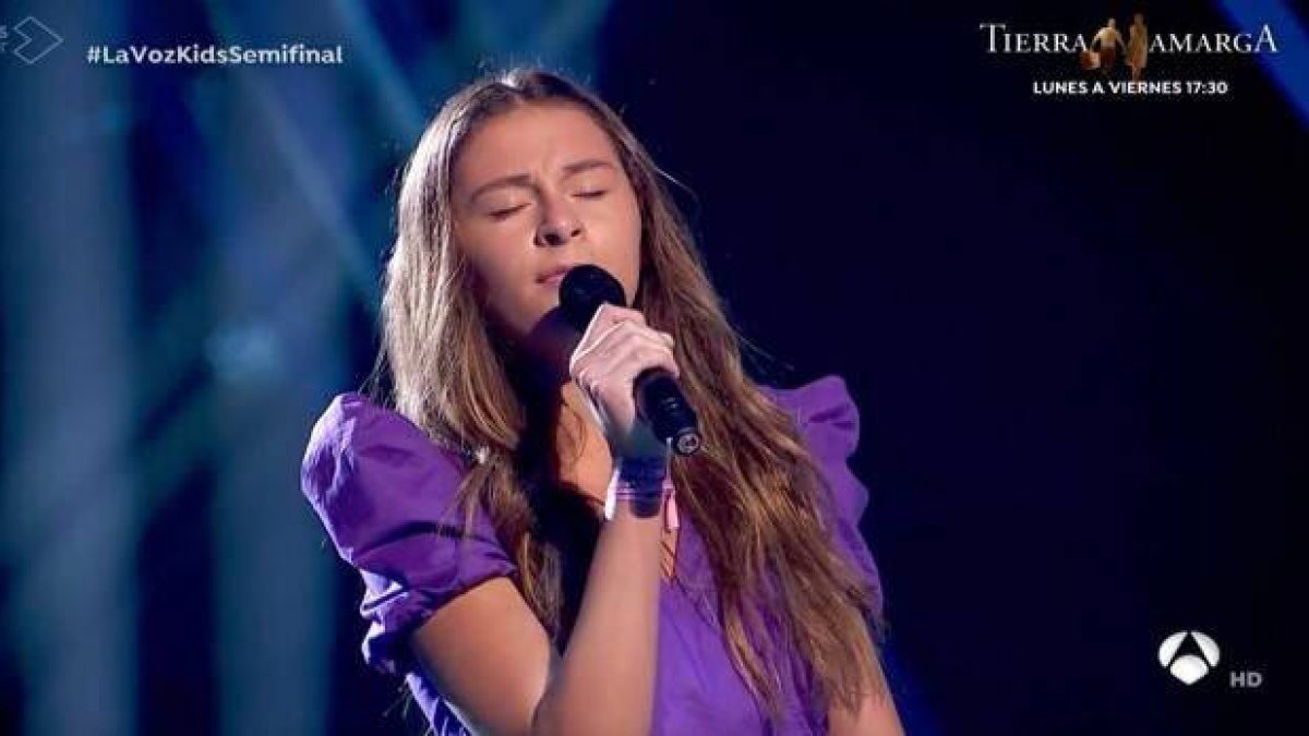 Carmen Puente, durante su actuación