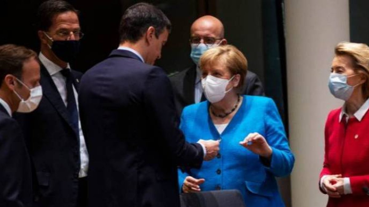 Sánchez y Merkel, en la última Cumbre de la UE