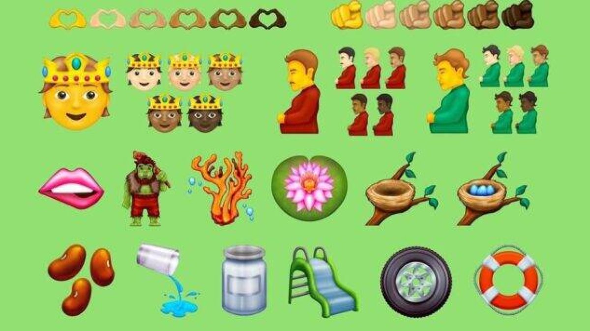 Un hombre embarazado y otros emojis que llegarán en septiembre