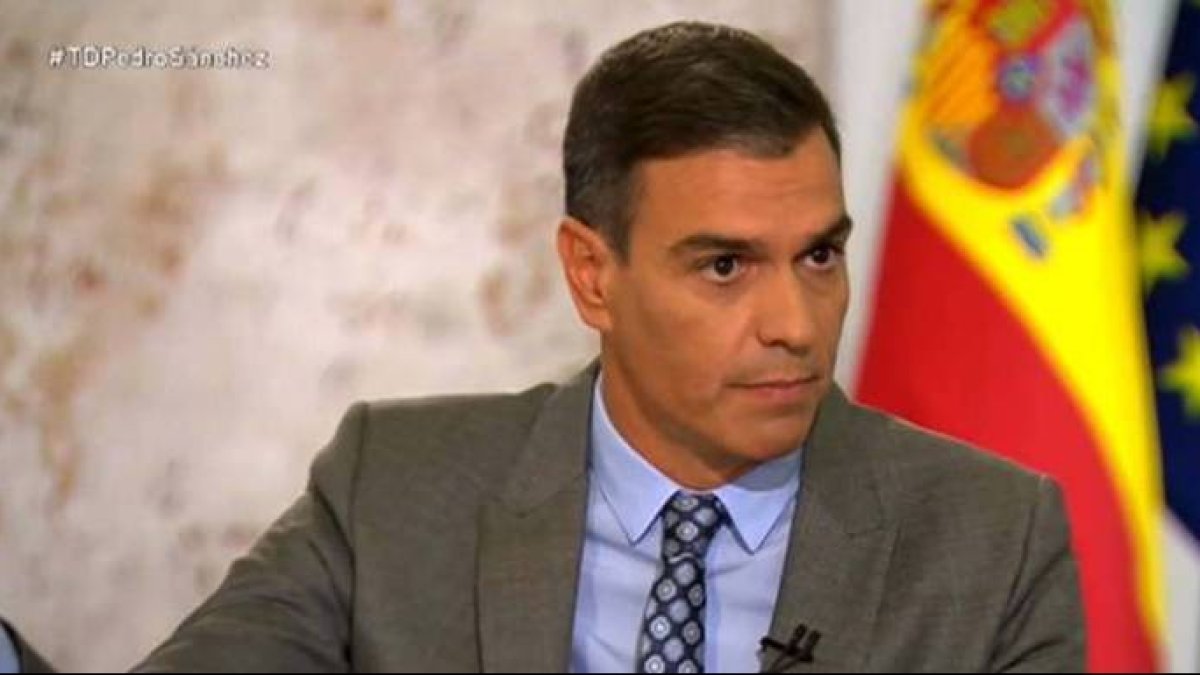 Sánchez, este lunes en TVE.