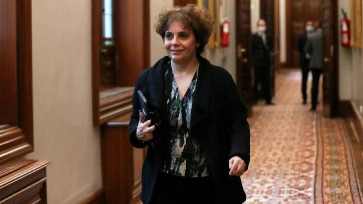 Gloria Elizo, en los pasillos del Congreso.