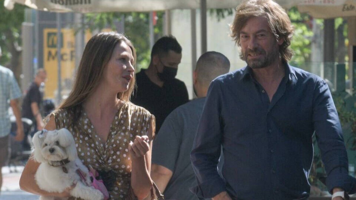 Esther Doña junto a Santiago Pedraz.