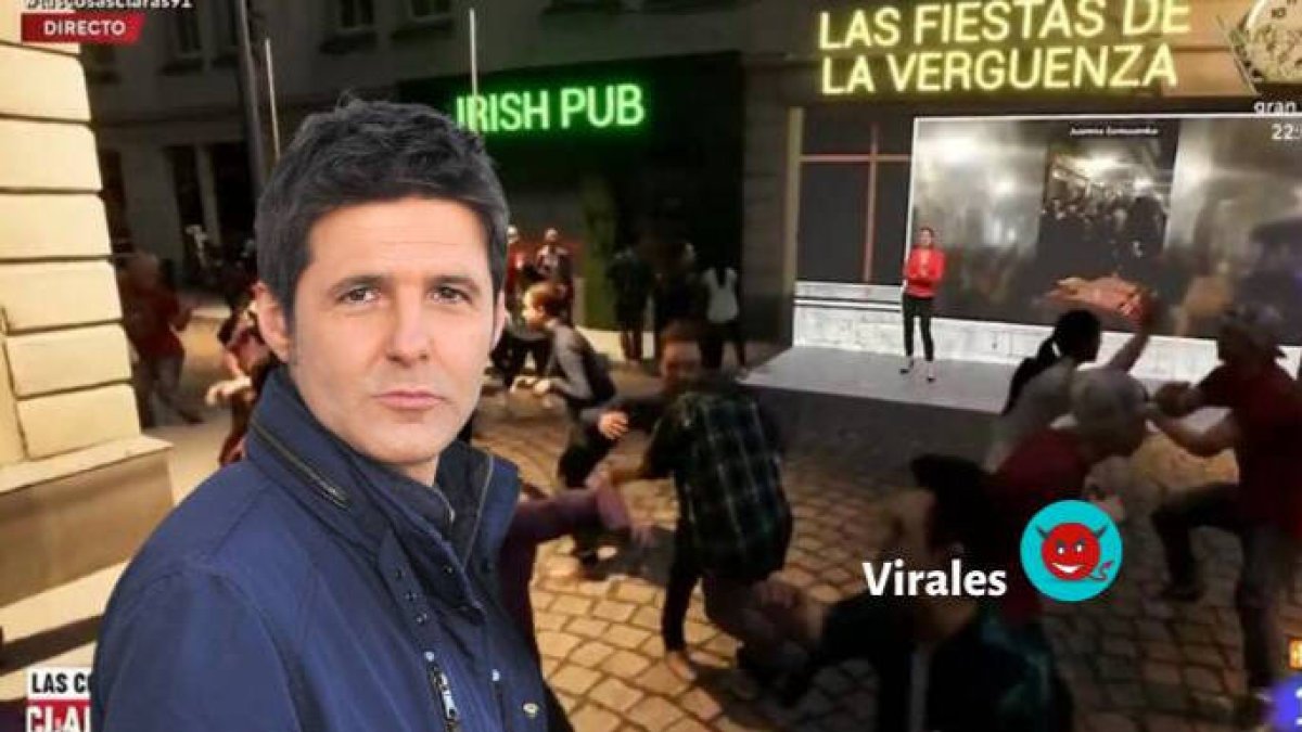 Jesús Cintora, y su montaje sobre Madrid