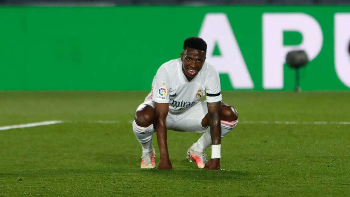 Vinicius, durante un partido