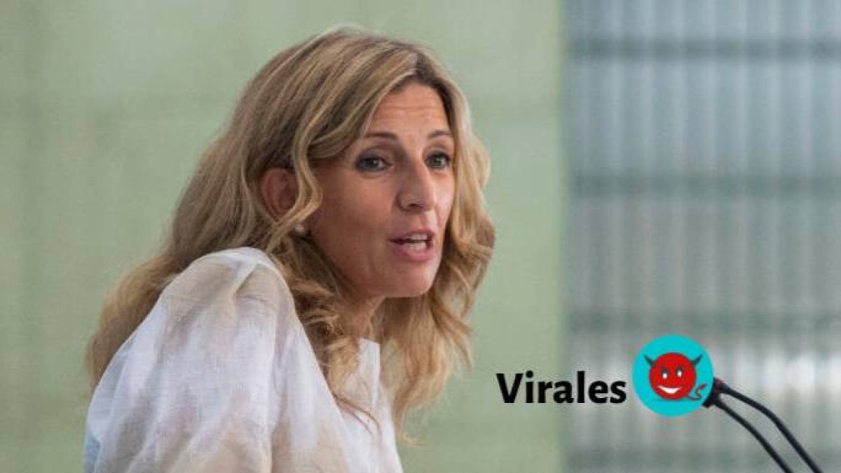 Yolanda Díaz, con cara de no tener ningún máster
