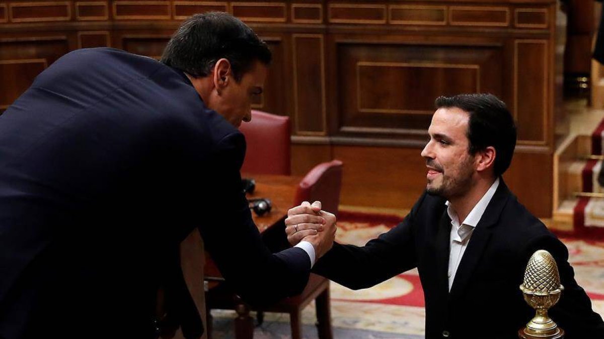 Pedro Sánchez y Alberto Garzón